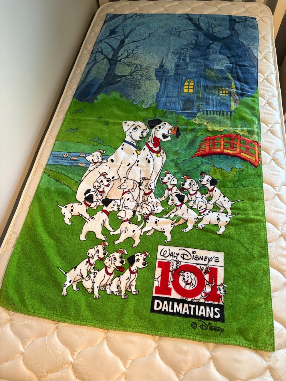 Vintage Disney 101 Dalmatians Beach Blanket